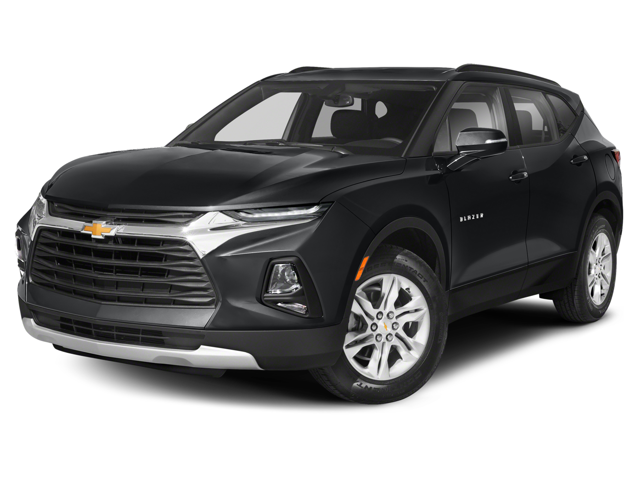 2020 Chevrolet Blazer LT in Black — front three-quarter view